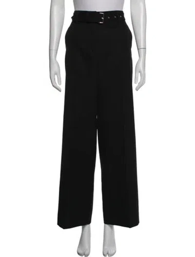 Pre-owned Prada Wide Leg Pants In Black