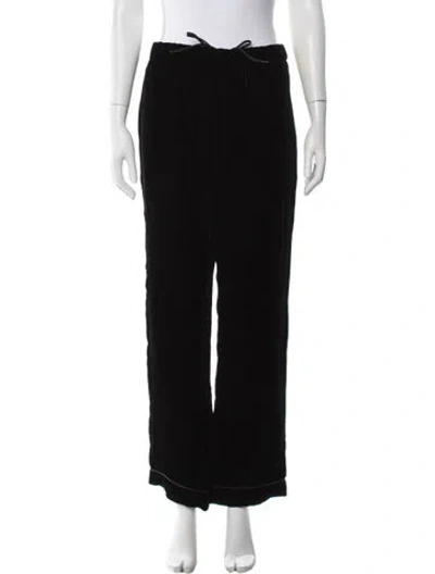 Pre-owned Prada Wide Leg Pants In Black