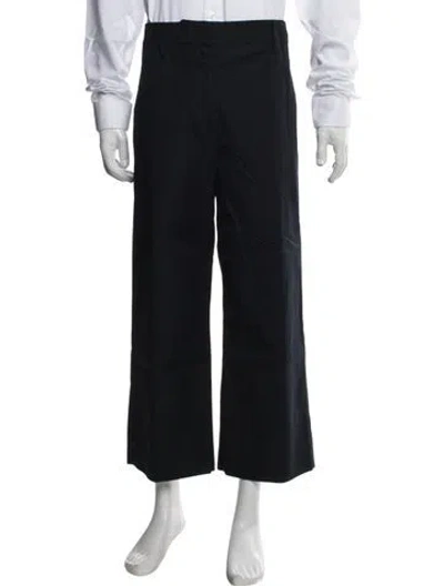 Pre-owned Prada Wide Leg Pants In Black