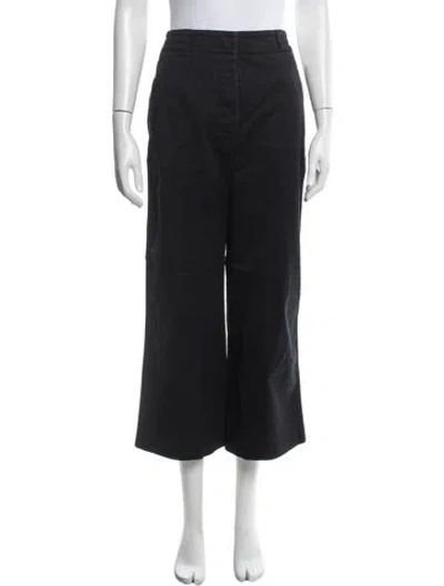 Pre-owned Prada Wide Leg Pants In Black