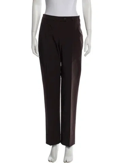 Pre-owned Prada Wide Leg Pants In Brown