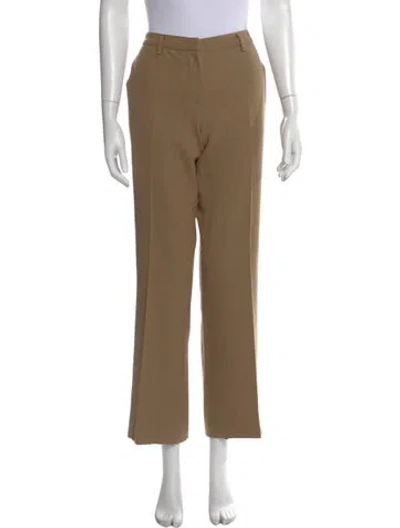 Pre-owned Prada Wide Leg Pants In Brown