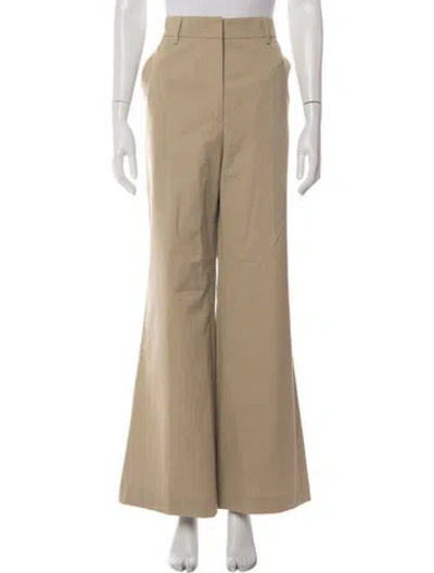 Pre-owned Prada Wide Leg Pants In Neutral