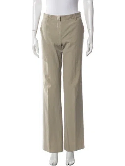 Pre-owned Prada Wide Leg Pants In Neutral