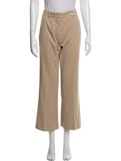 Pre-owned Prada Wide Leg Pants In Neutral