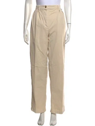 Pre-owned Prada Wide Leg Pants In Neutrals