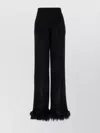 Prada Women Black Satin Wide-leg Pant