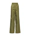 Prada Wide-leg Trousers In Green