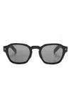 Prada Willow Geometric-frame Sunglasses In Black