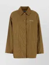 Prada Windbreaker Collared Neck Long Sleeves In Green