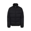 Prada Quilted Nylon Jacket Zip Pockets In Black