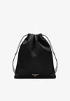 Prada Wish Re-nylon Drawstring Pouch In Red