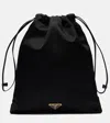 Prada Wish Re-nylon Drawstring Pouch In Neutral