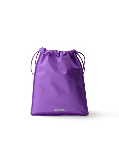 Prada Wish Silk Duchesse Pouch In Azalea Red