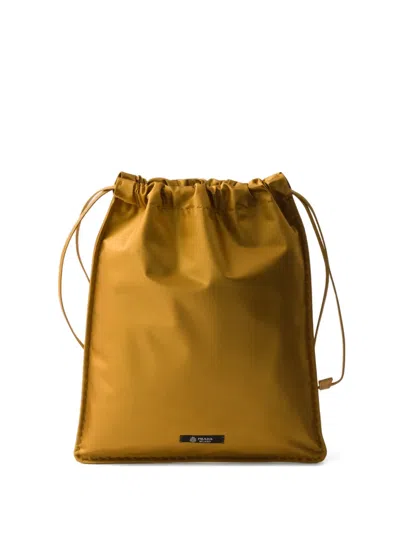 Prada Wish Silk Pouch In Red