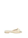 Prada Bow Slide Sandal In White