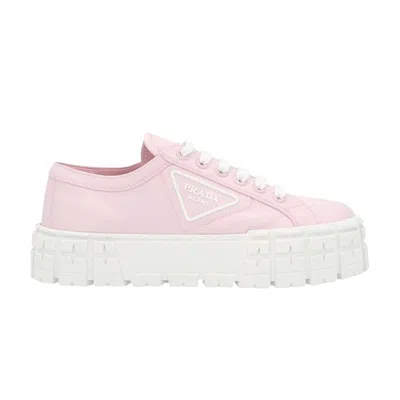 Pre-owned Prada Wmns Gabardine Wheel Platform 'pink' | Women's Size 4