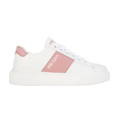 Pre-owned Prada Wmns Logo Sneakers 'white Pink' | Women's Size 3