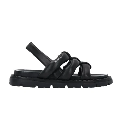 Pre-owned Prada Wmns Nappa Sandal 'black'