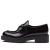 Prada (wmns)  Chocolate 50mm Brushed Leather Loafer 'black'