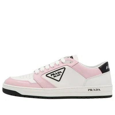 Prada (wmns)  District Perforated Leather Sneakers 'white Alabaster Pink '