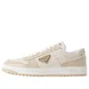 Prada Women Downtown Two-tone Sneakers In White