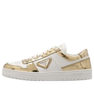 Prada (wmns)  Downtown Leather Sneakers 'white Gold'
