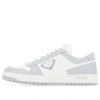 Prada Downtown Leather Sneakers In White