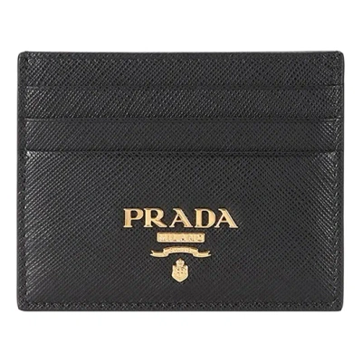Prada (wmns)  Fw25 Saffiano Leather Card Holder 'black'