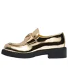 Prada (wmns)  Metallic Leather Loafers 'gold'
