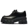 Prada (wmns)  Monolith Brushed Leather Lace-up Shoes 'black'