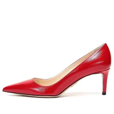 Prada (wmns)  Pointed Saffiano Leather Heels 'red'