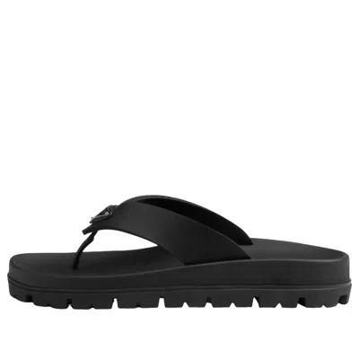 PRADA (WMNS) PRADA SS26 Rubber Thong Sandals 'Black'