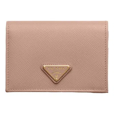Prada (wmns)  Ss26 Small Saffiano Leather Wallet 'powder Pink'