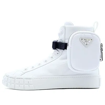 Prada (wmns)  Wheel Re-nylon Hight Sneakers 'off White'