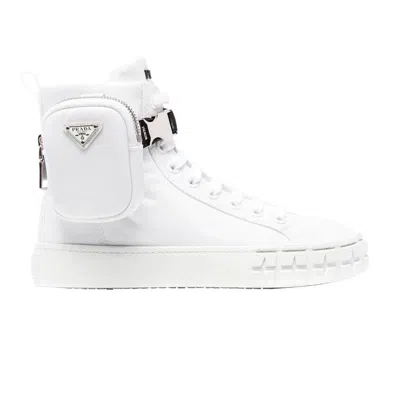 Pre-owned Prada Wmns Wheel Re-nylon High 'white'