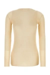 Prada Maglione In Cotone Sabbia Donna In Brown