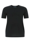 PRADA PRADA WOMAN BLACK COTTON T-SHIRT SET