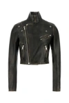 Prada Women Leather Jacket In Black