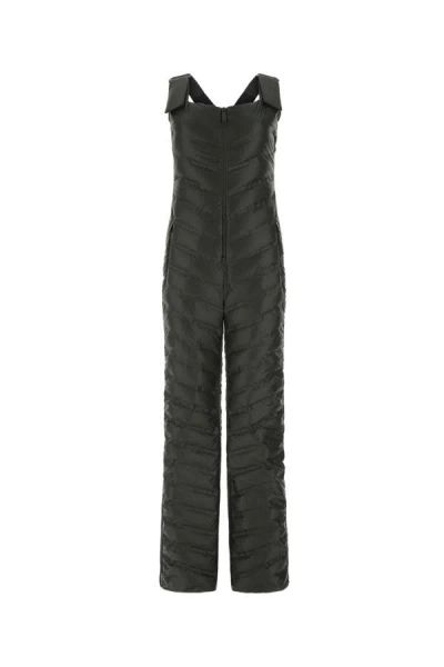 Prada Women Black Nylon Ski Jumpsuit