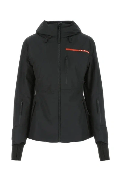 Prada Extreme-tex Ski Casual Jacket In Black