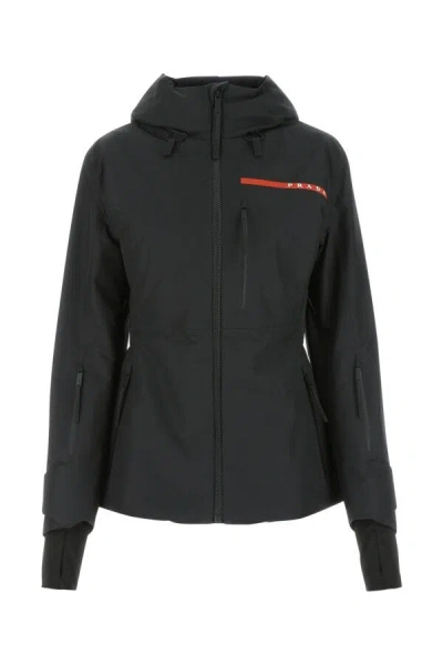 Prada Extreme-tex Ski Casual Jacket In Black