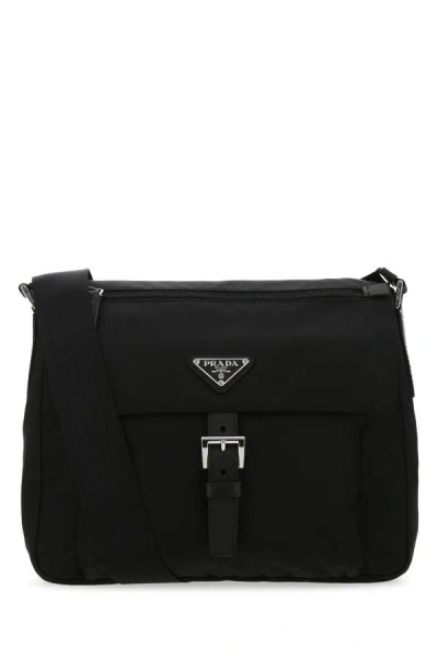 Prada Woman Black Re-nylon Crossbody Bag