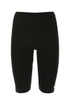 Prada Black Viscose Blend Leggings In Black