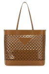 PRADA PRADA WOMAN CARAMEL LEATHER SHOPPING BAG