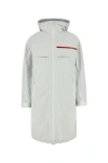 Prada Chalk Re-nylon Padded Jacket In White