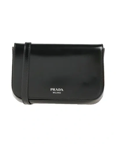 Prada Woman Cross-body Bag Black Size - Leather In Neutral