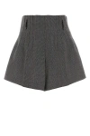 Prada Embroidered Wool Shorts In Multicolor
