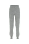 Prada Cashmere Blend Joggers With Elastic Waistband In Gray