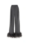 Prada Women's Cashmere Wide-leg Pant In Gray